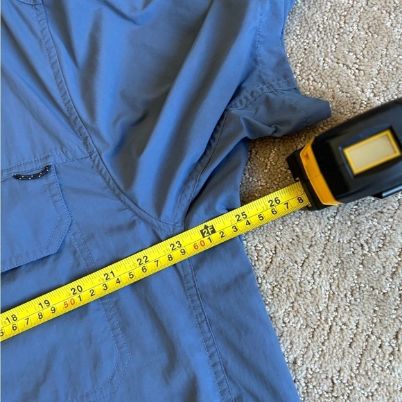 REI Blue Shirt Button Down Short Sleeve Men's Size XL - Picture 5 of 10